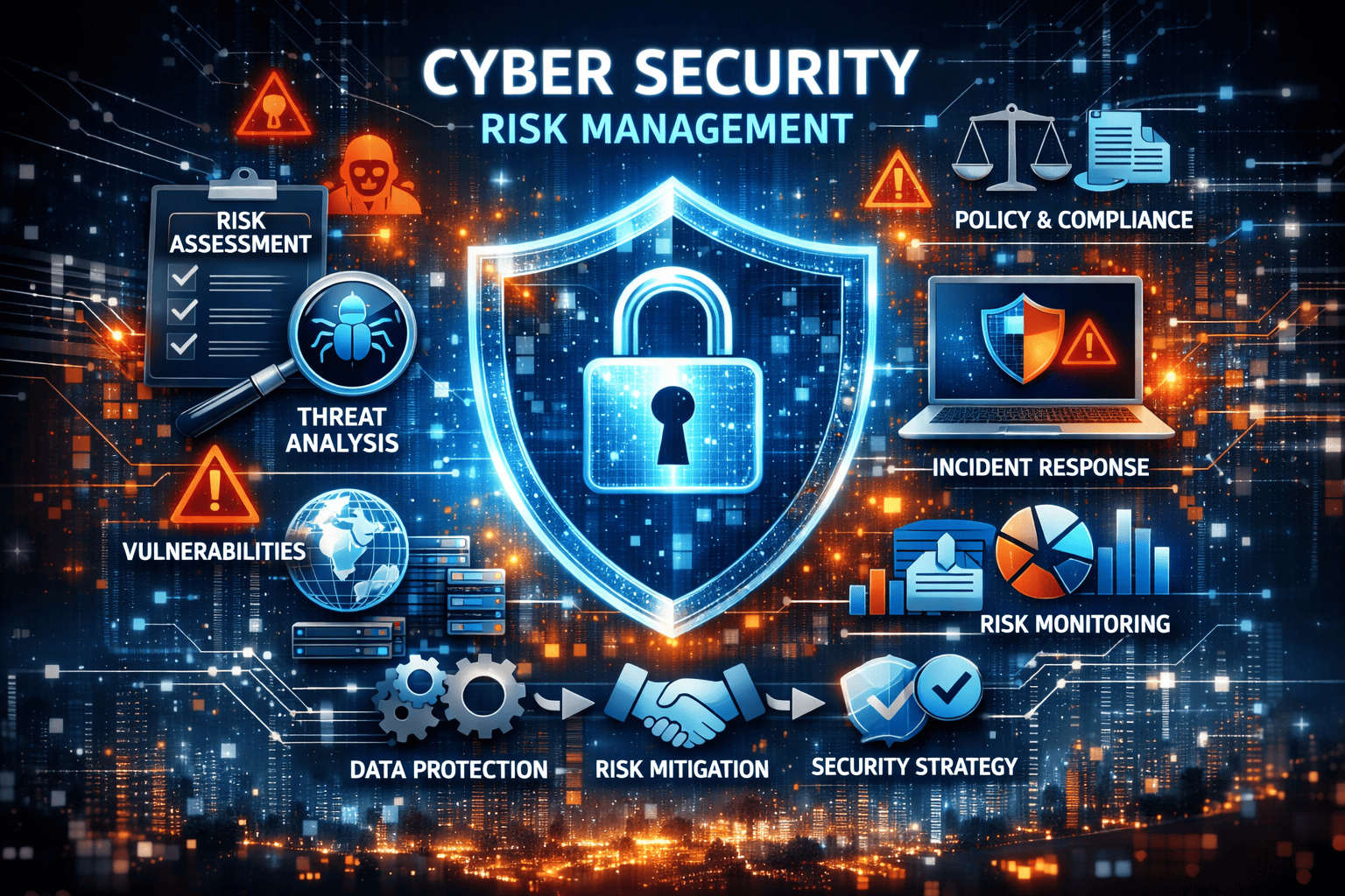 Cyber Security Risk Management Core Components And Types
