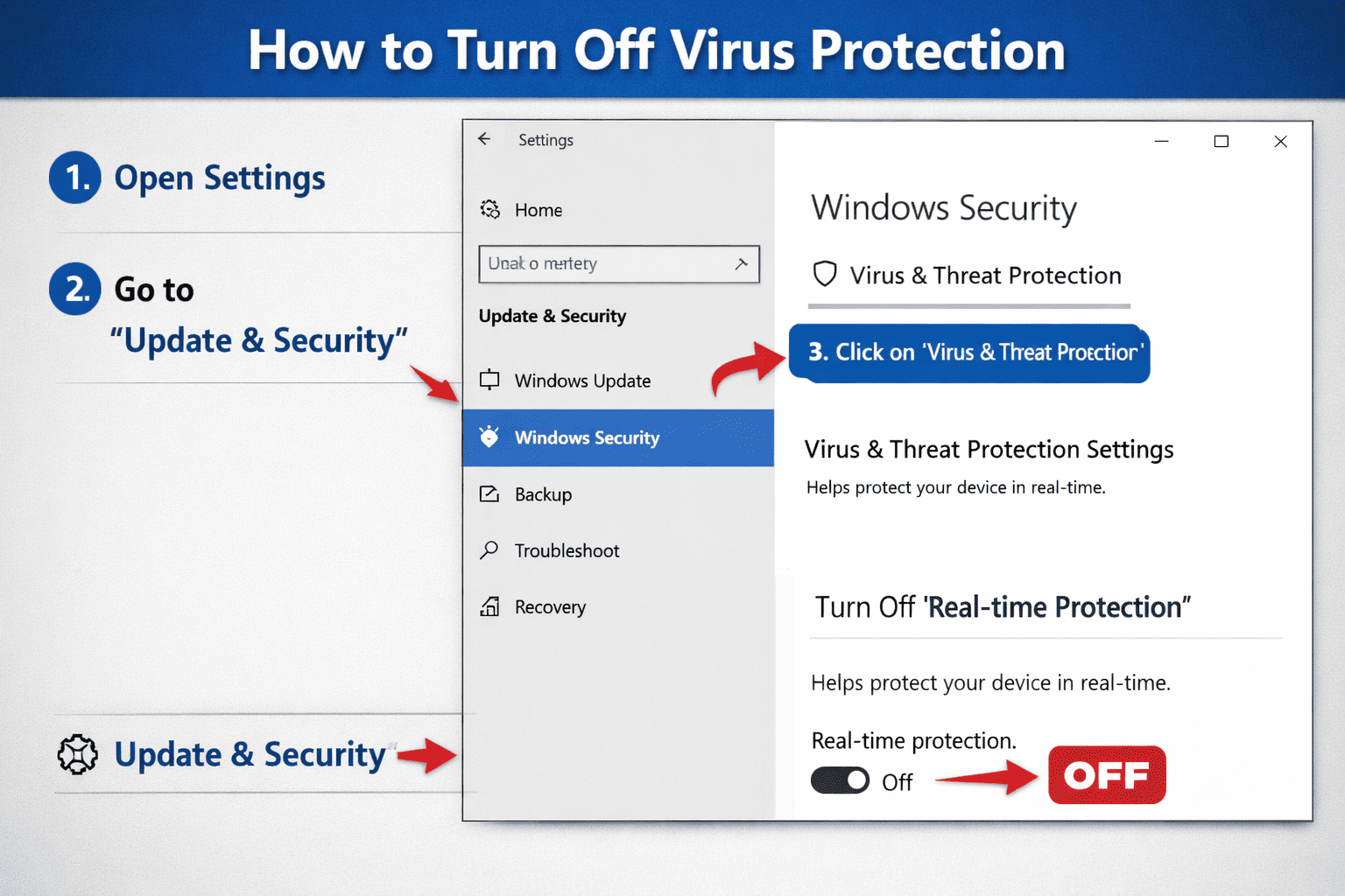 how to turn off virus protection