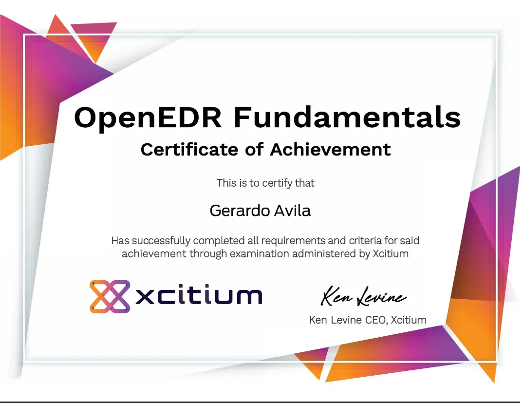 Open EDR® Certification